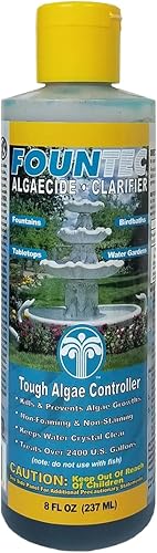 EasyCare FounTec Algicida y Clarificador, Botella de 8 oz