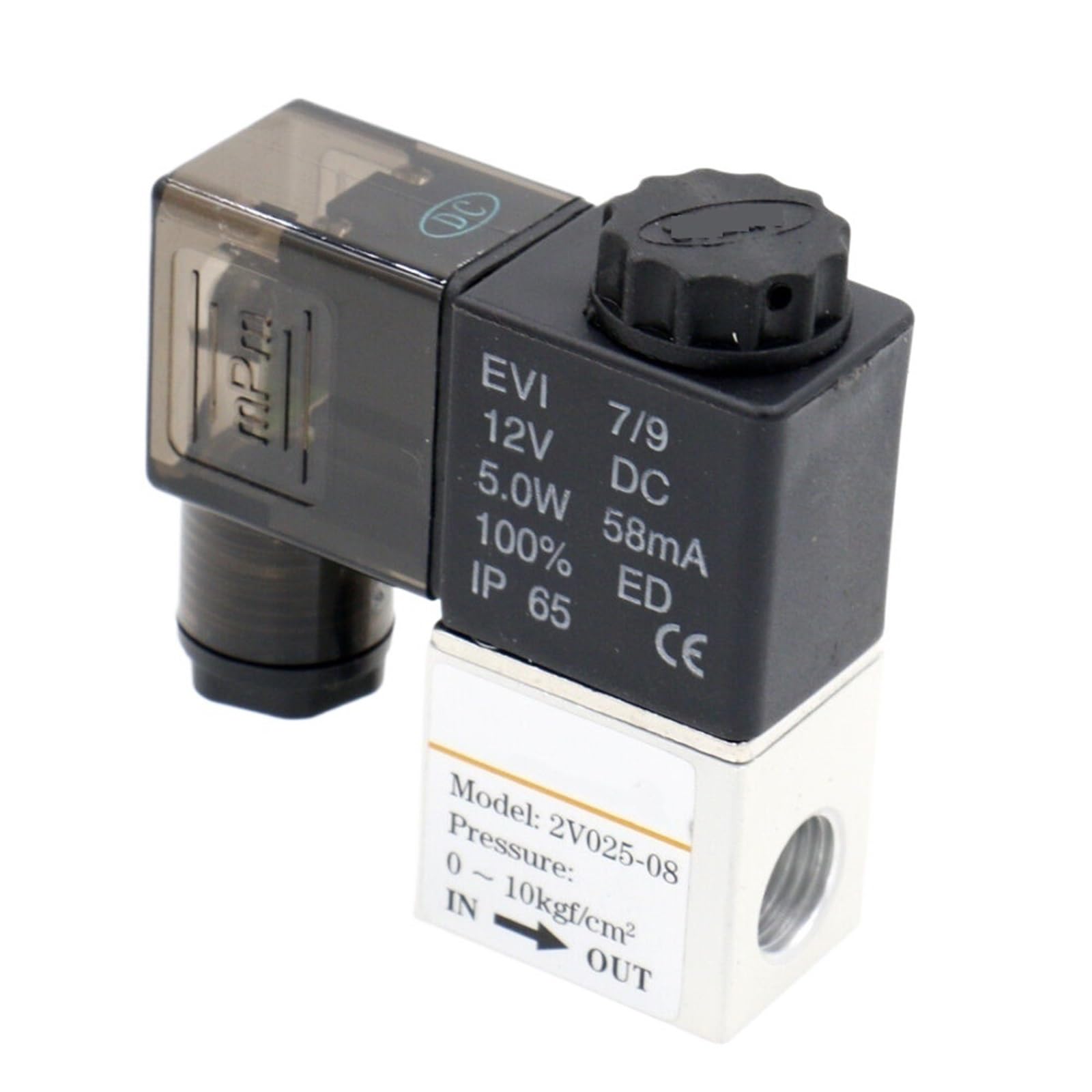 Électrovanne pneumatique DC24V 10mm à commande électrique NC pour circuit d'air comprimé