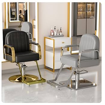 サロンチェア　アイボリー　高さ調整可能 サロンチェア アイボリー 高さ調整可能 | 椅子