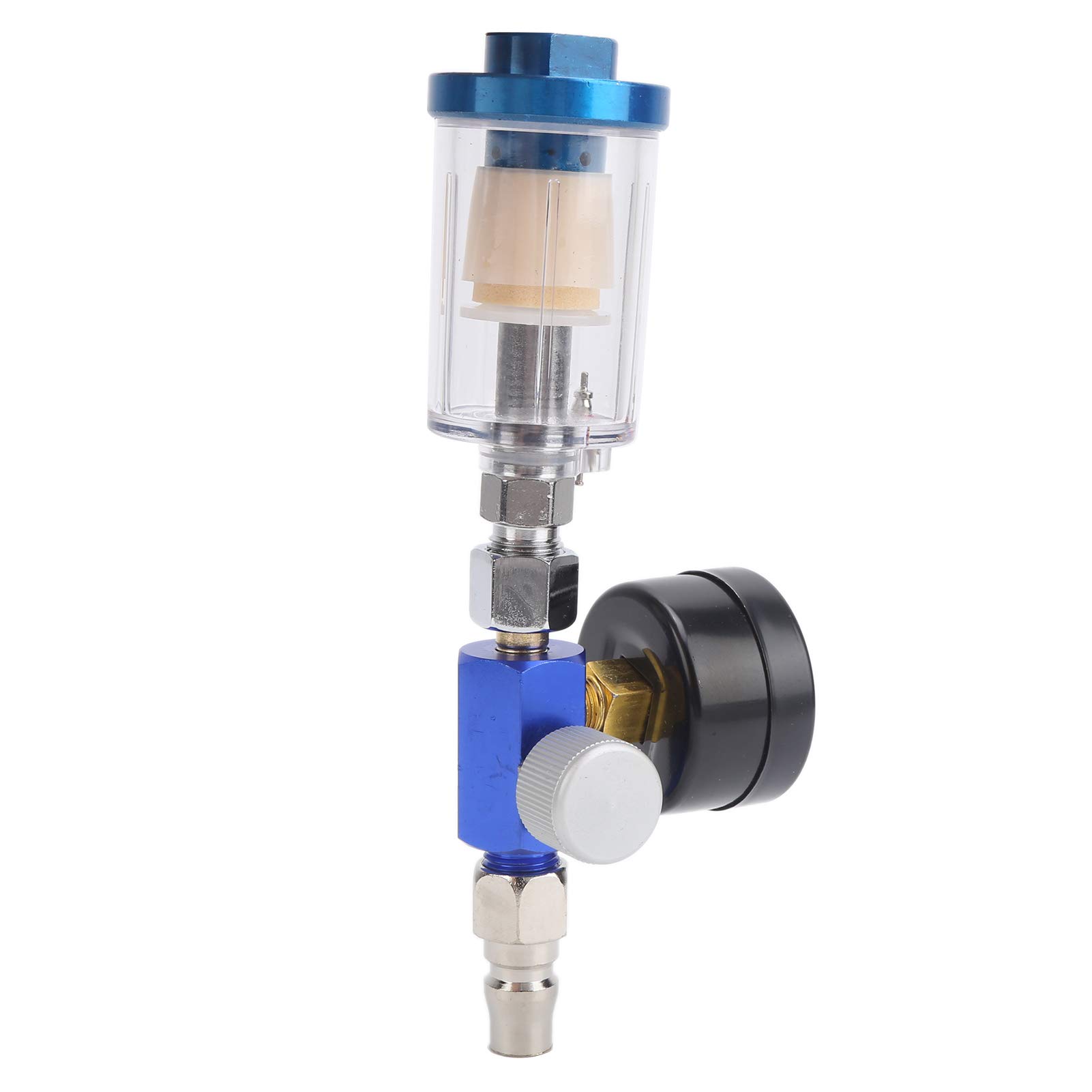 Yosoo Regulator ciśnienia powietrza, pneumatyczny pistolet natryskowy, wskaźnik regulatora przepływu powietrza, separator , regulator ciśnienia powietrza