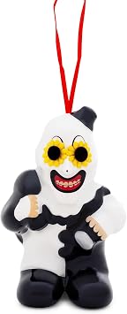 Terrifier Art The Clown 4-Inch Shatterproof Decoupage Ornament | Festive Christmas Tree Decoration