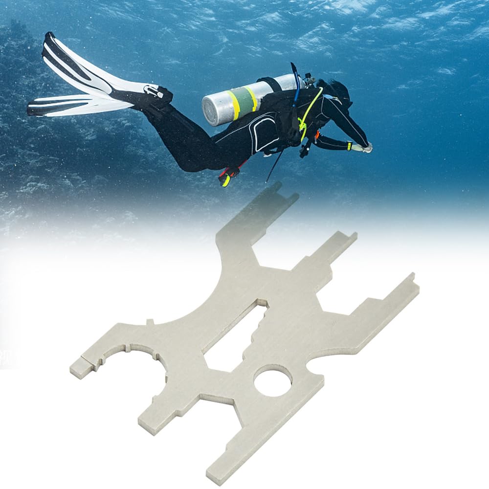 Multitool zum Tauchen Tauch-Multitool, Edelstahl-Kreditkarten-Set, Tauchausrüstung, Atemregler-Werkzeug