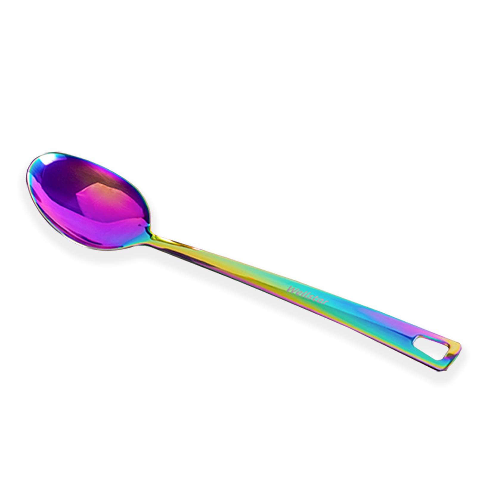 WELLSTAR Kochgeschirr Set,Küchenutensilien Set 6 Stück Küchenhelfer Set,Edelstahl Regenbogenes Küchengerät,Antihaft Hitzebeständiger Edelstahl Set