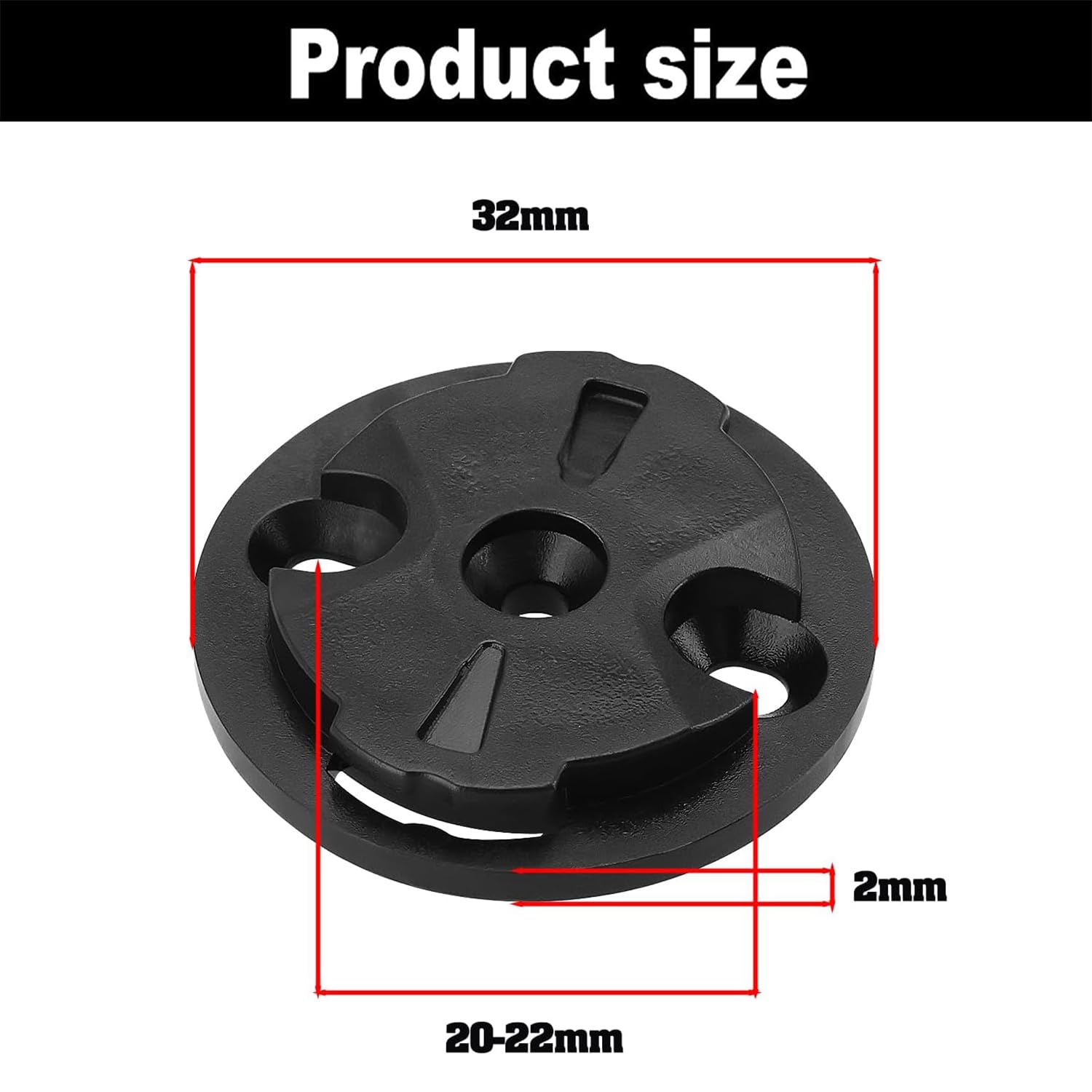 2 Juegos de Soporte para computadora de Bicicleta, Base adaptadora para Soporte de Bicicleta, Soporte de cronómetro, Asiento Macho, Piezas de reparación de plástico de Repuesto para Garmin