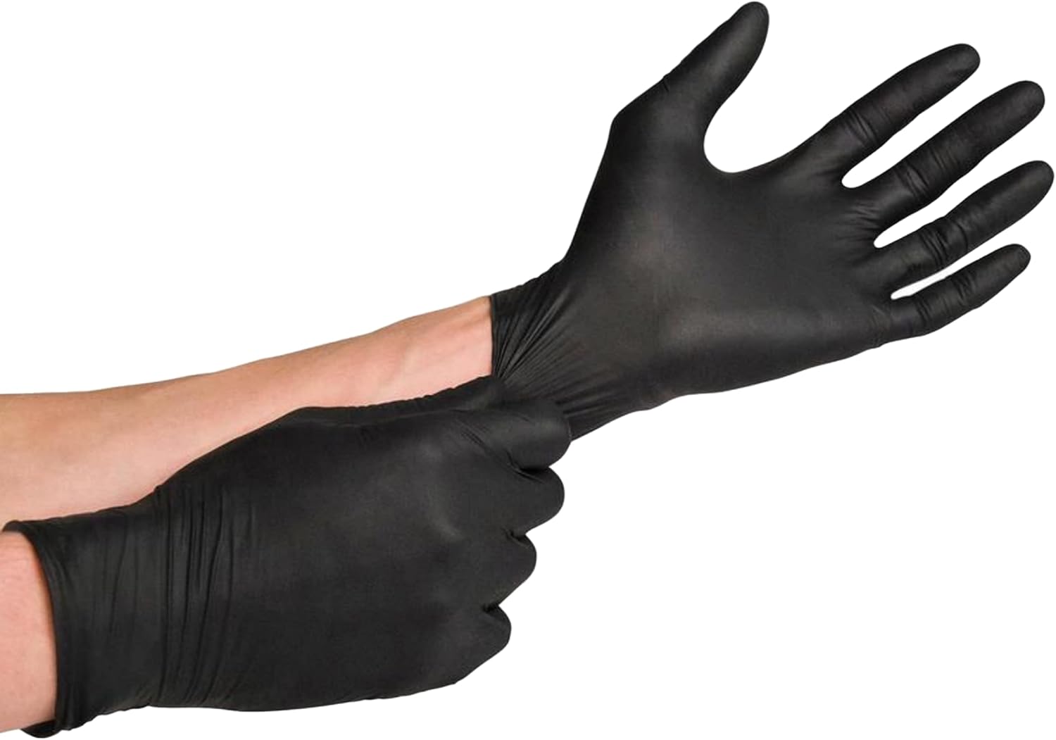 PENTAGON SAFETY EQUIPMENT D-Day - 7 mils Black Disposable Nitrile Gloves, Powder Free, Latex Free, Heavy Duty