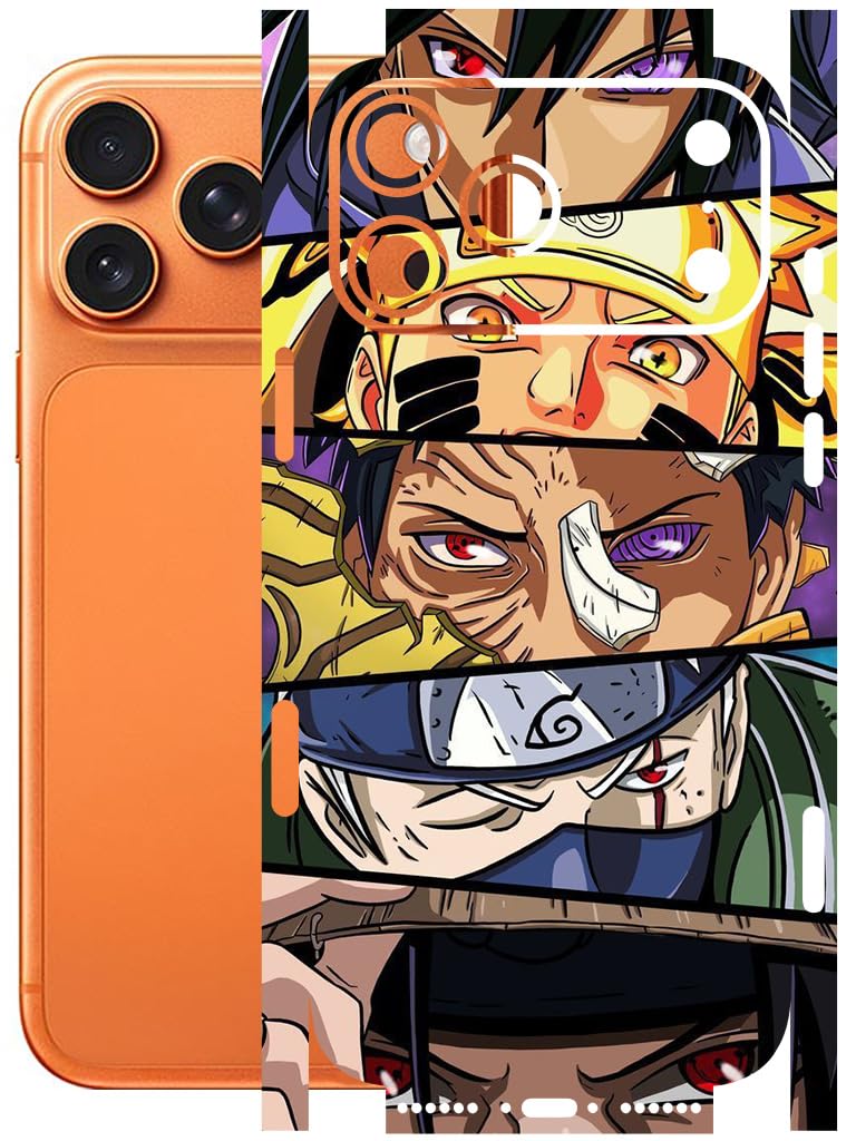 AtOdds - Full Body Back Screen Guard Protector Film - Lamination Wrap Skin Sticker for iPhone 17 Pro Max | Scratchproof Matte Finish (Anime-38)-image-24