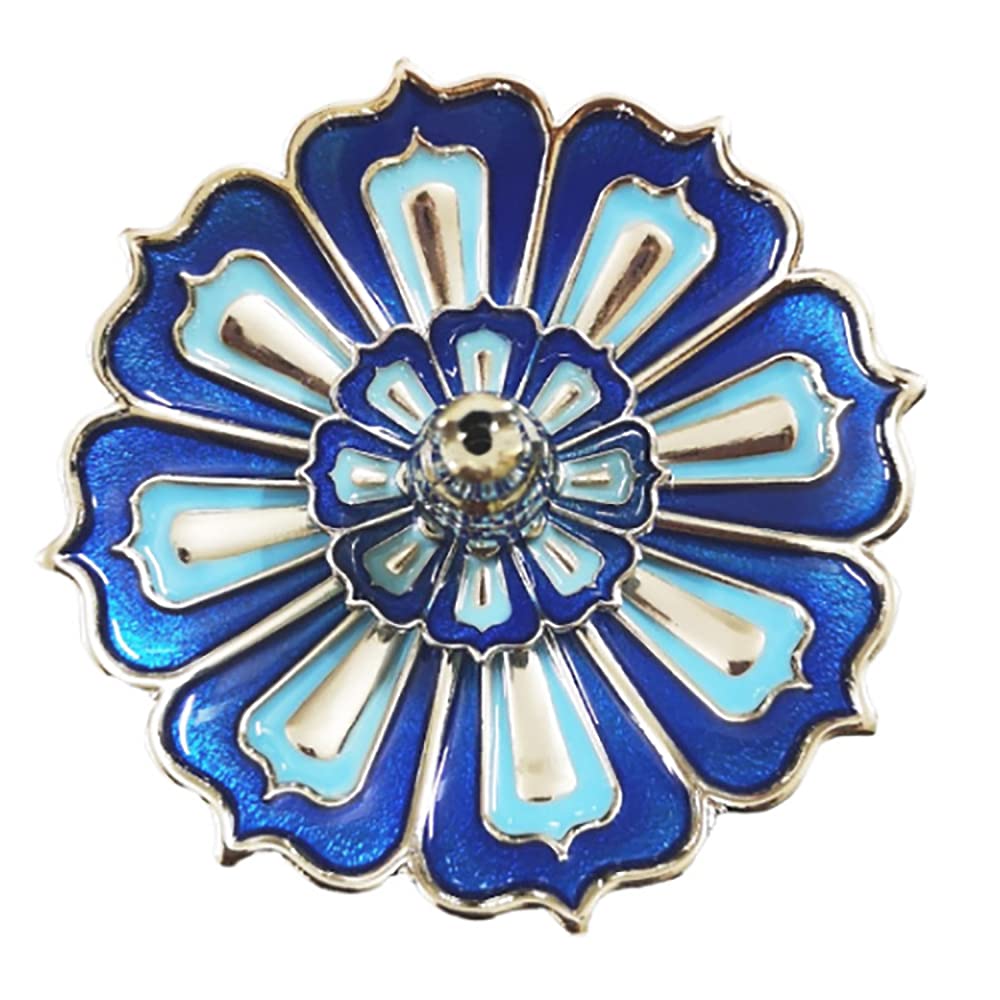 Ancllo Blue 3 In 1 Lotus Stick Incense Burner And Cone Incense Holder Ash Catcher