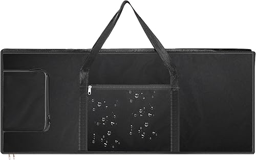 Miniatura 3 de Tosnail Funda para teclado de 61 notas, funda suave para piano acolchada con funda de algodón de 0.236 in con asas, 39 x 16 x 6 pulgadas