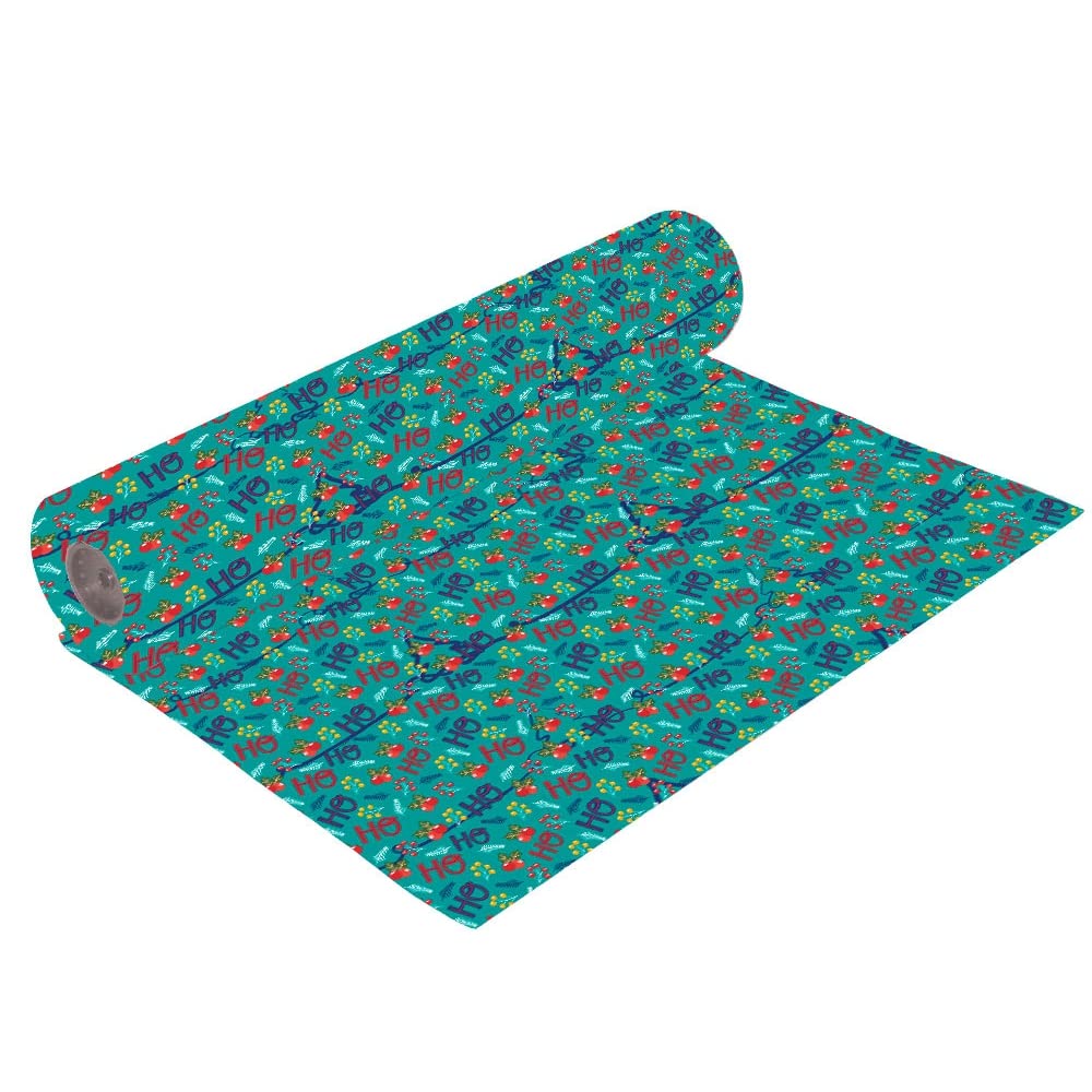 Bobine 62 cm Papier cadeau Noël Ho Ho Ho 4 kg