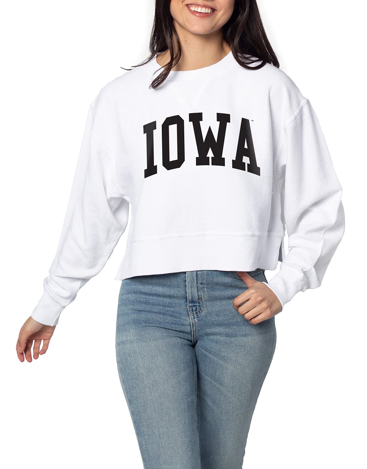 chicka-d NCAA womens Corded Boxy Pullover