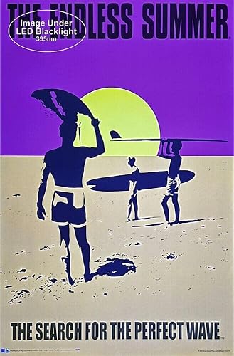 Miniatura 2 de Endless Summer - Póster de luz negra con licencia oficial, no flocado, 24 x 36 pulgadas