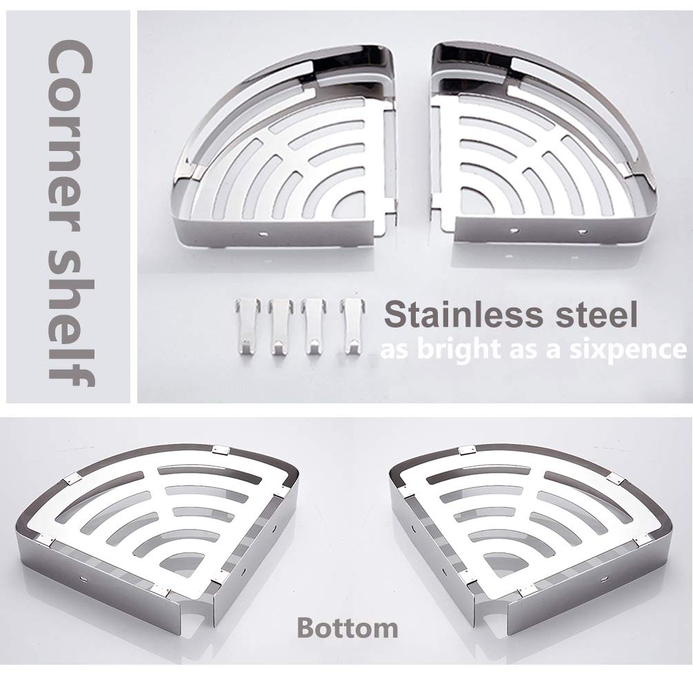 Étagère D'angle De Salle De Bain Sans Perçage, Support De Douche En ABS Avec Crochet De Support Pour Ranger Les Serviettes Et Les Draps De Bain 97664560