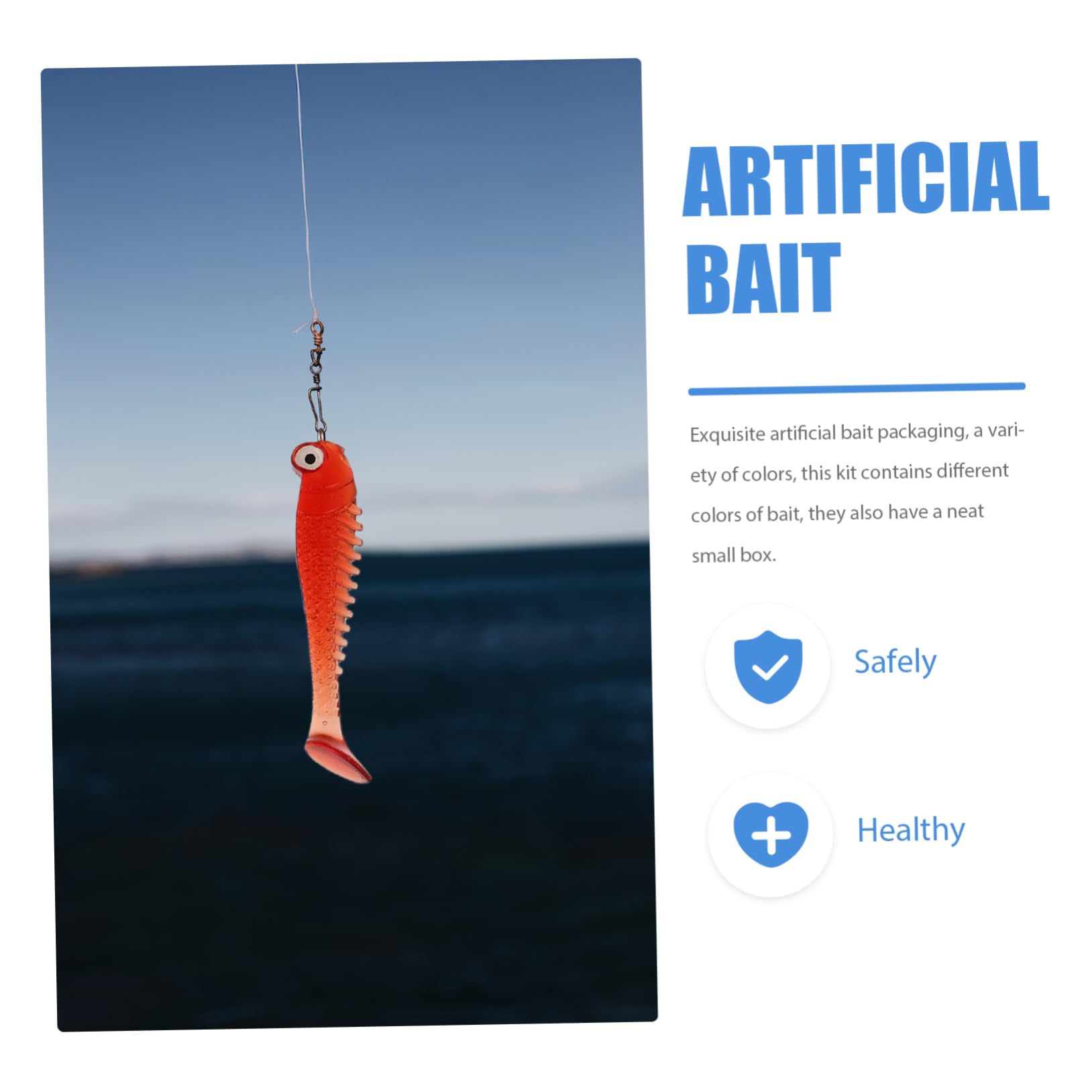 TOYANDONA Leurres De Pêche Artificiels Leurres De Simulation pour Brochets Truites Mini-Appâts Kits De Leurres De Pêche Leurres Bioniques en Plastique Accessoires De Pêche Leurres
