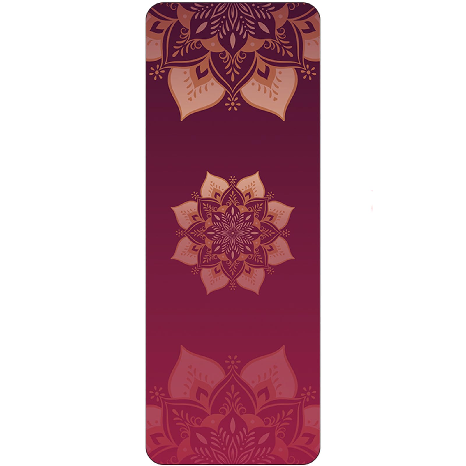 FANSU Yoga Mat for Women, 1mm Thick Non-Slip Exercise Mat Foldable Pilates Mat Portable Travel Yoga Mat Lightweight Travel Yoga Mat Folding Gym Mat for Home Meditation and Fitness (183x68cm,Yoga 4)
