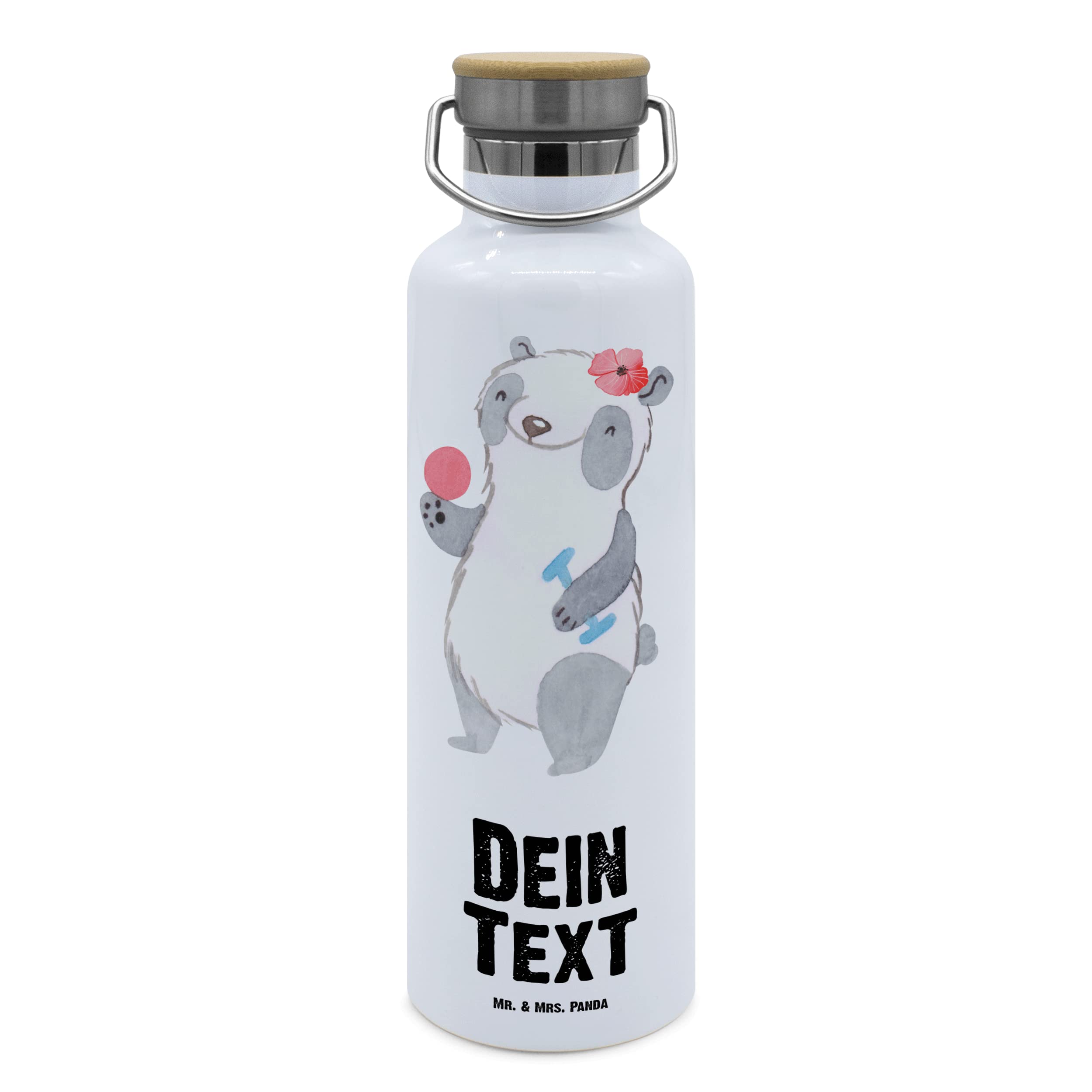 Personalisierte Thermosflasche "Fuchs Poledance" - 500 Ml, Doppelwandig Edelstahl - Mit Individuellem Namen & Motiv