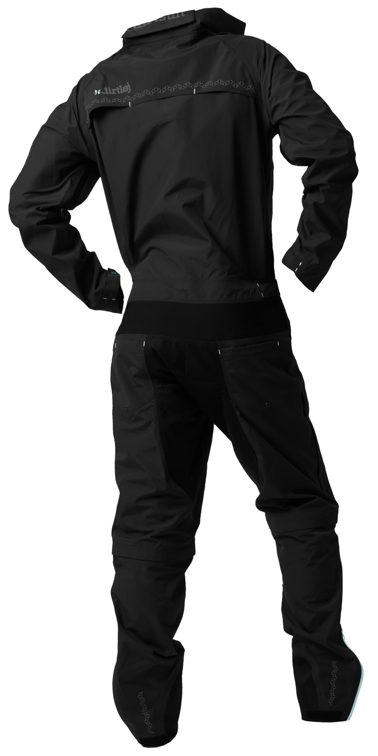 dirtsuit core edition blacklabel Matschoverall für Mountainbiker Herren, zip-off-Hose Größe (XXL)