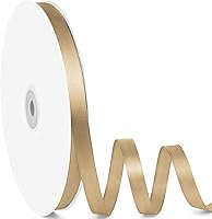 Vista 65 de Cinta de satén de 5/8" x 100 yardas - Cinta de seda naranja otoñal con carrete - Ideal para envolver regalos, ramos florales, manualidades