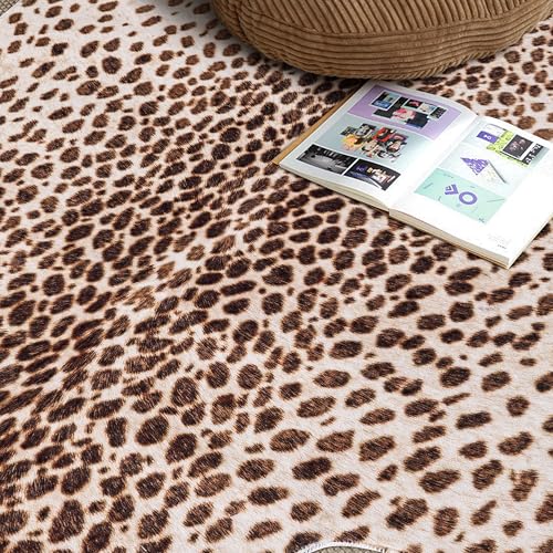 Tapete animal print impresión leopardo 137x137 cm miniatura 5