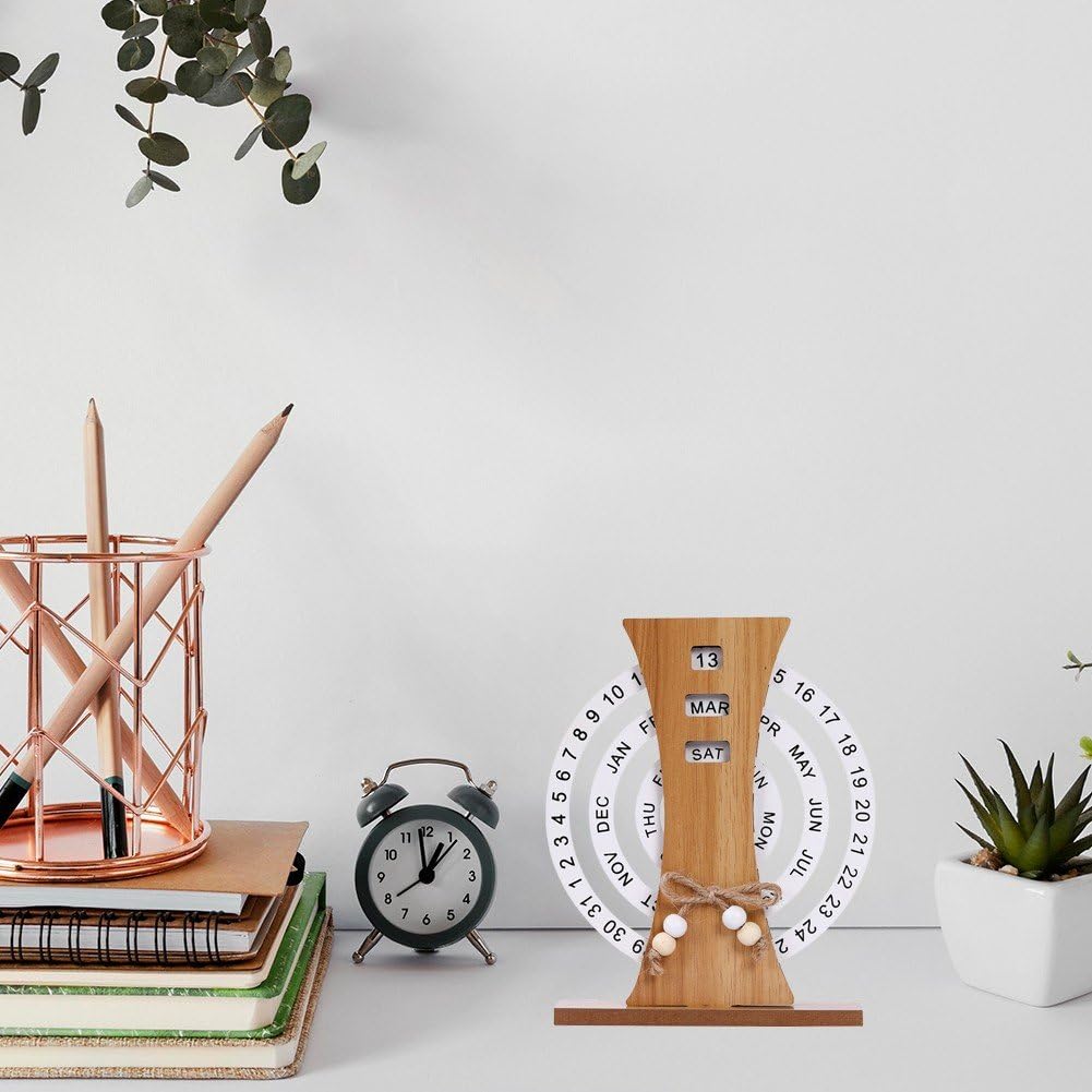 Calendario In Legno Calendario Perpetuo In Legno Decorazione Da