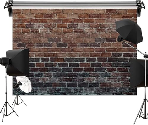 Kate 7x5ft2.2x1.5m Retro Ladrillo Fotografía Fondo de Ladrillo Marrón Fotografía Profesional Estudio Props