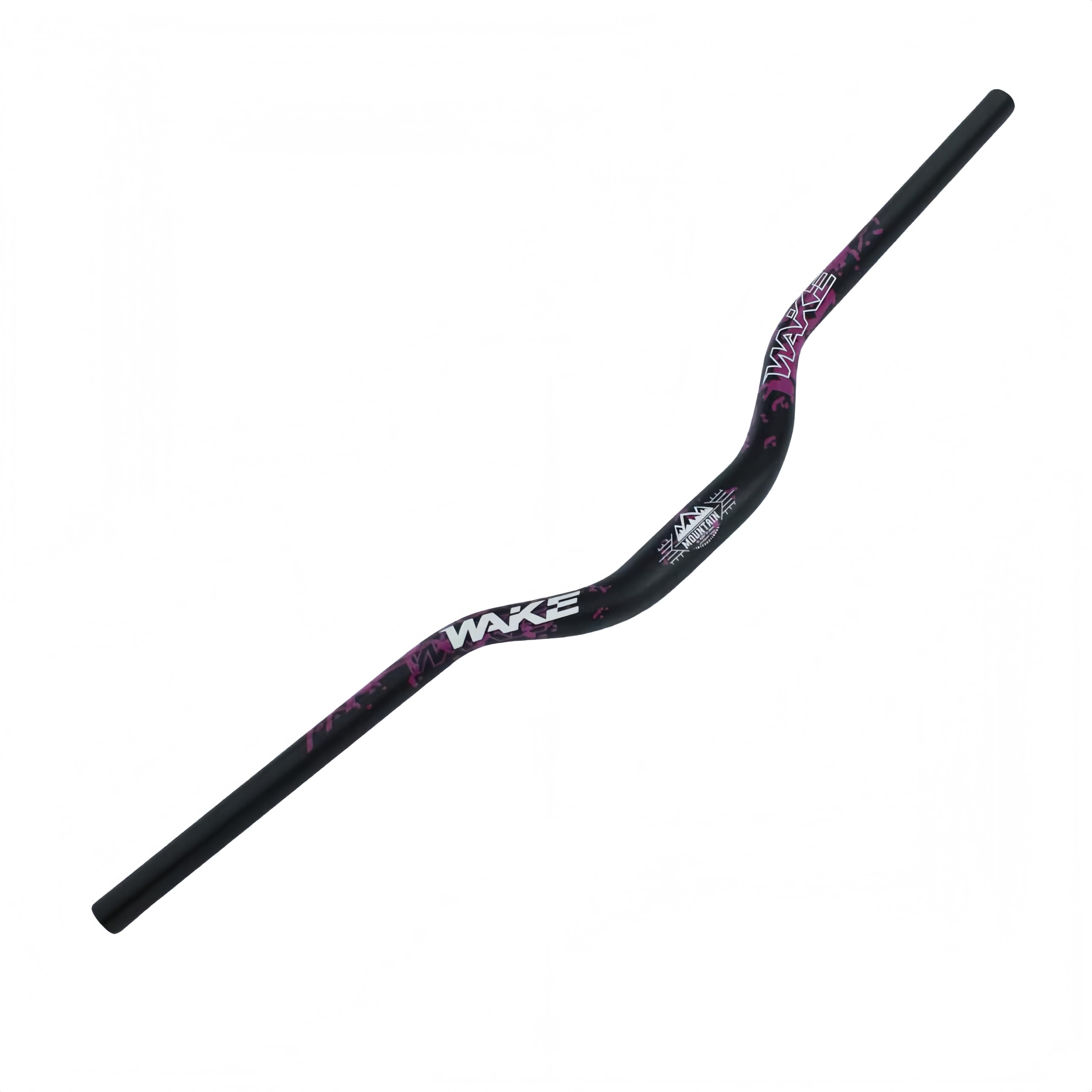 TRKIMAL φ31.8mm Manillar de bicicleta de carretera MTB Extra largo de 720mm, tija de 55mm, para ciclismo de descenso, carreras, fuera de carretera MTB, BMX (Negro+Púrpura)