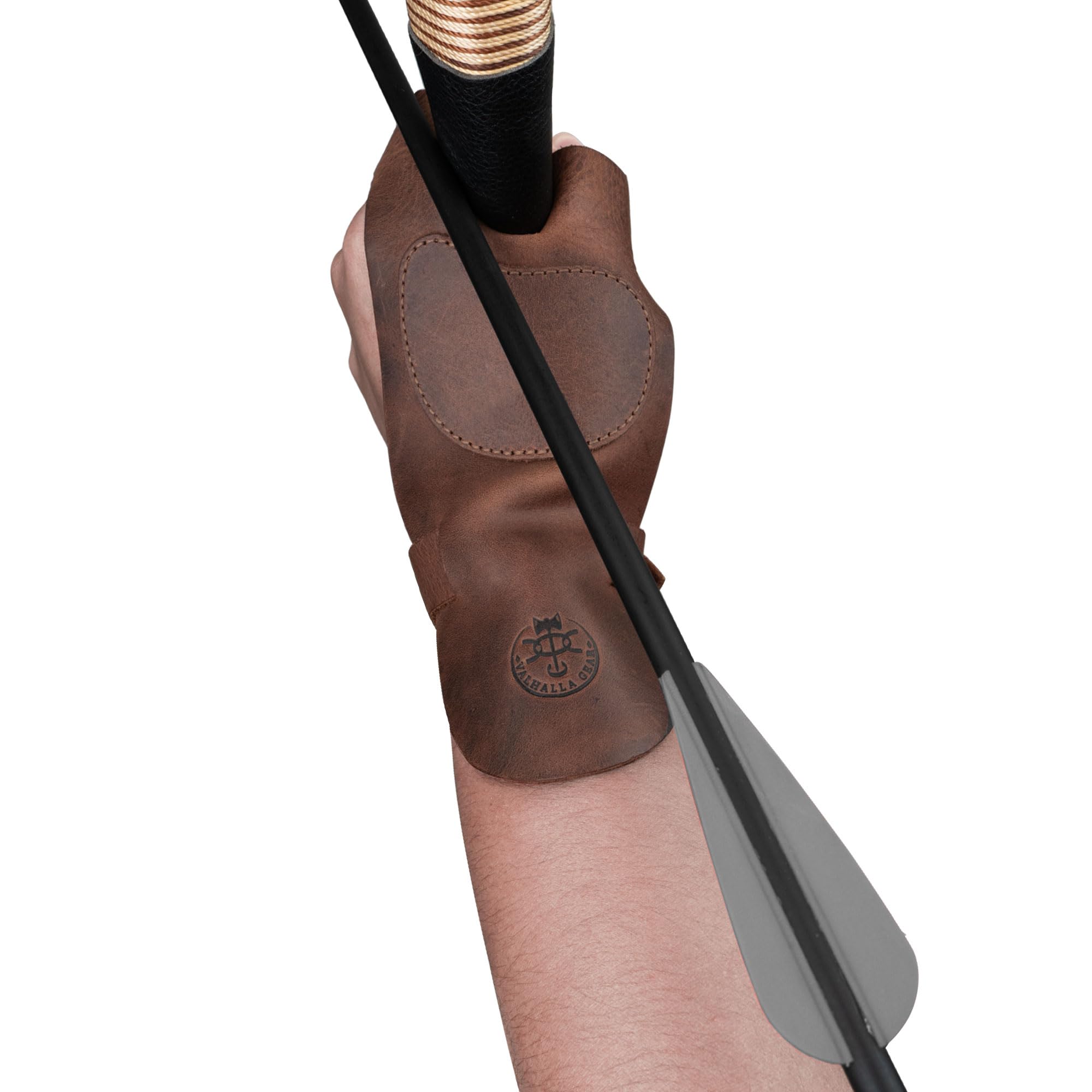 Gant de tir à l'arc renforcé, protège-Mains, Arc recourbé, protège-Poignet et Doigt, ciblage de tir, Cosplay, Cuir Pleine Fleur, Fait à la Main