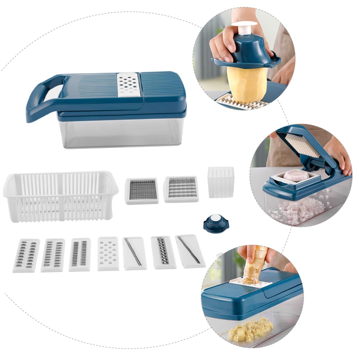 COLLBATH 1ensemble Cutter De Légumes Multifonctionnel Éplucheur Et Trancheuse Pour Fruits Pommes De Terre Et Carottes Outil De Cuisine Pratique