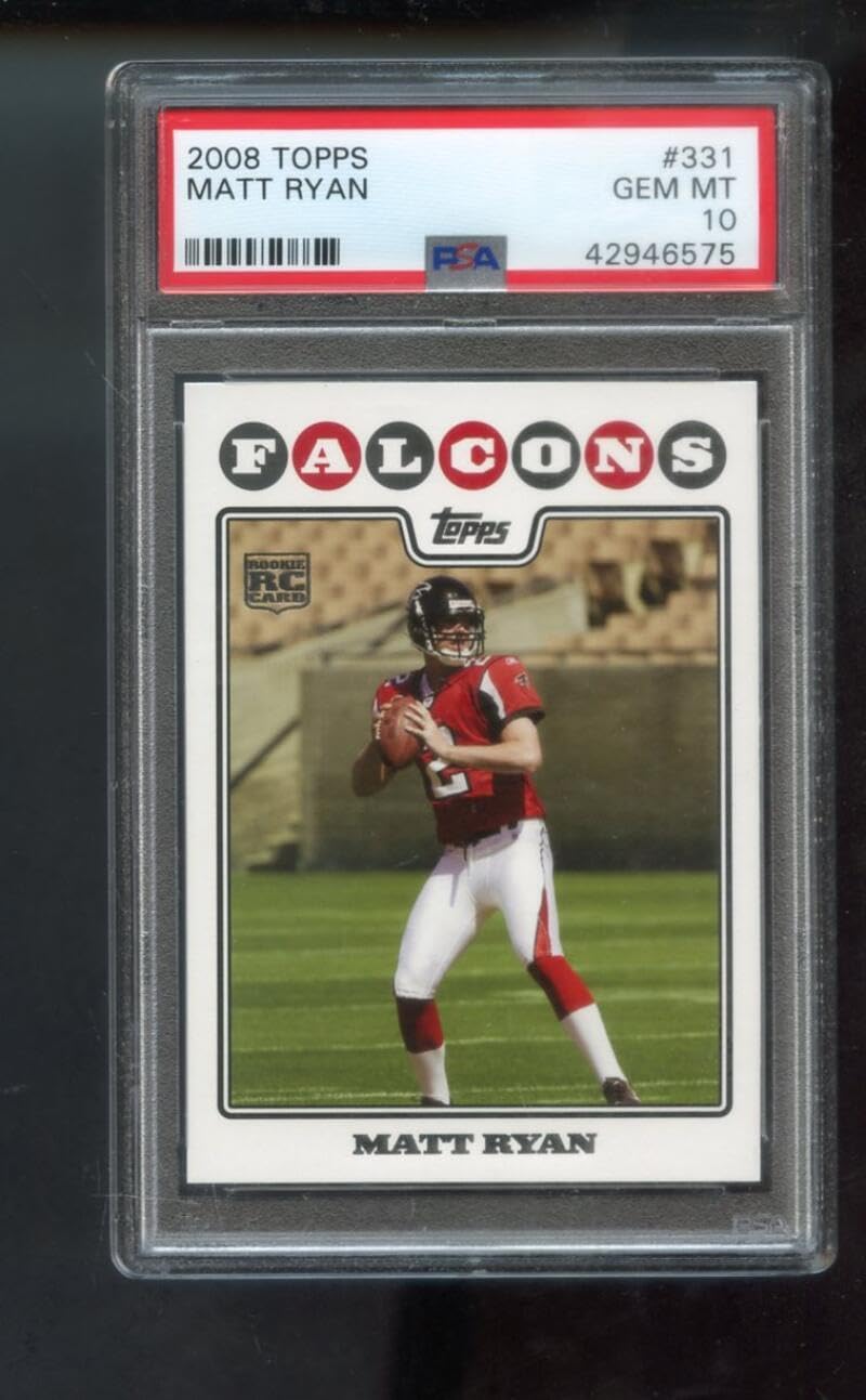 2008 Topps #331 Matt Ryan ROOKIE RC PSA 10 Graded Football Card NFL Atlanta Falcons