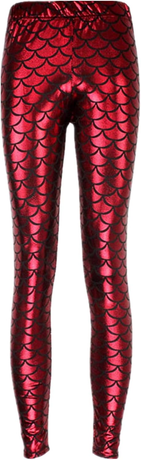 Women's Sexy Mermaid Shiny Leggings Fish Scale Shiny Tights