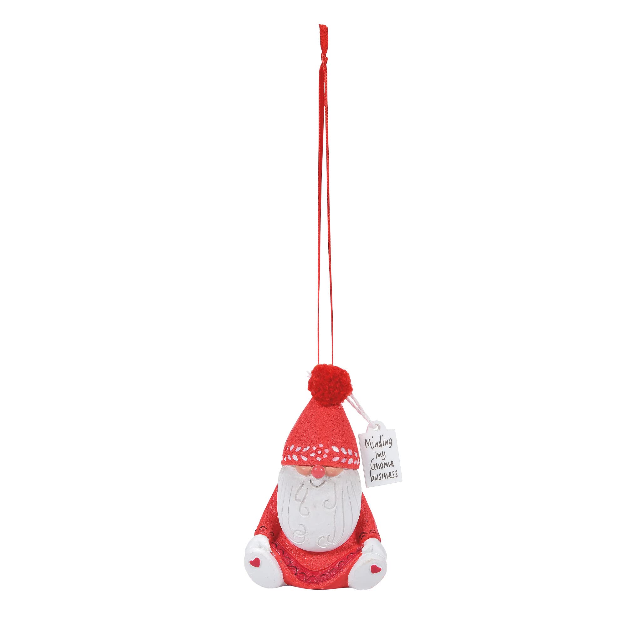 Department 56Snowpinions Minding My Gnome Business Hanging Ornament, 3.15 Inch, Multicolor
