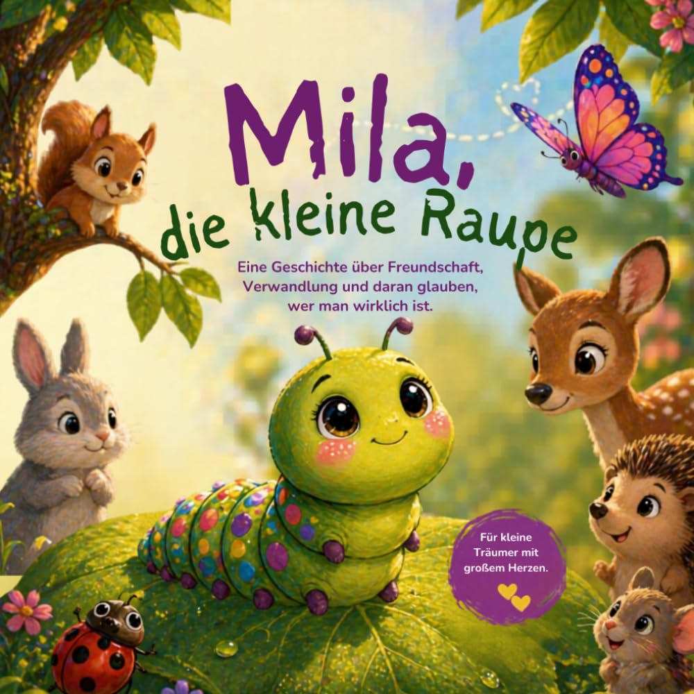 Mila, die kleine Raupe: Eine Geschichte über Freundschaft, Verwandlung und daran glauben, wer man wirklich ist