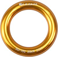 Vista 9 de Anillo de aluminio de 25 kN, junta tórica de tensión perfecta, anillo de conexión para escalada en roca, arborista, hamaca, rescate, slackline, azul