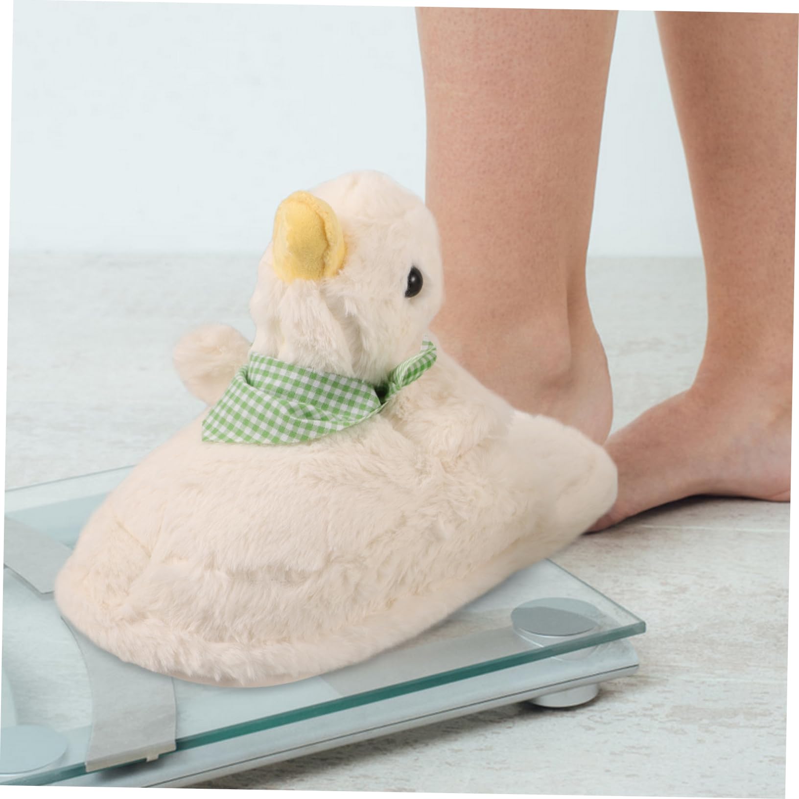 Zapatillas De Pato De Dibujos Animados Pantuflas Con Forma De Pato Zapatillas Antideslizantes Zapatilla De Felpa De Dibujos Animados Zapatilla Peluda Caucho