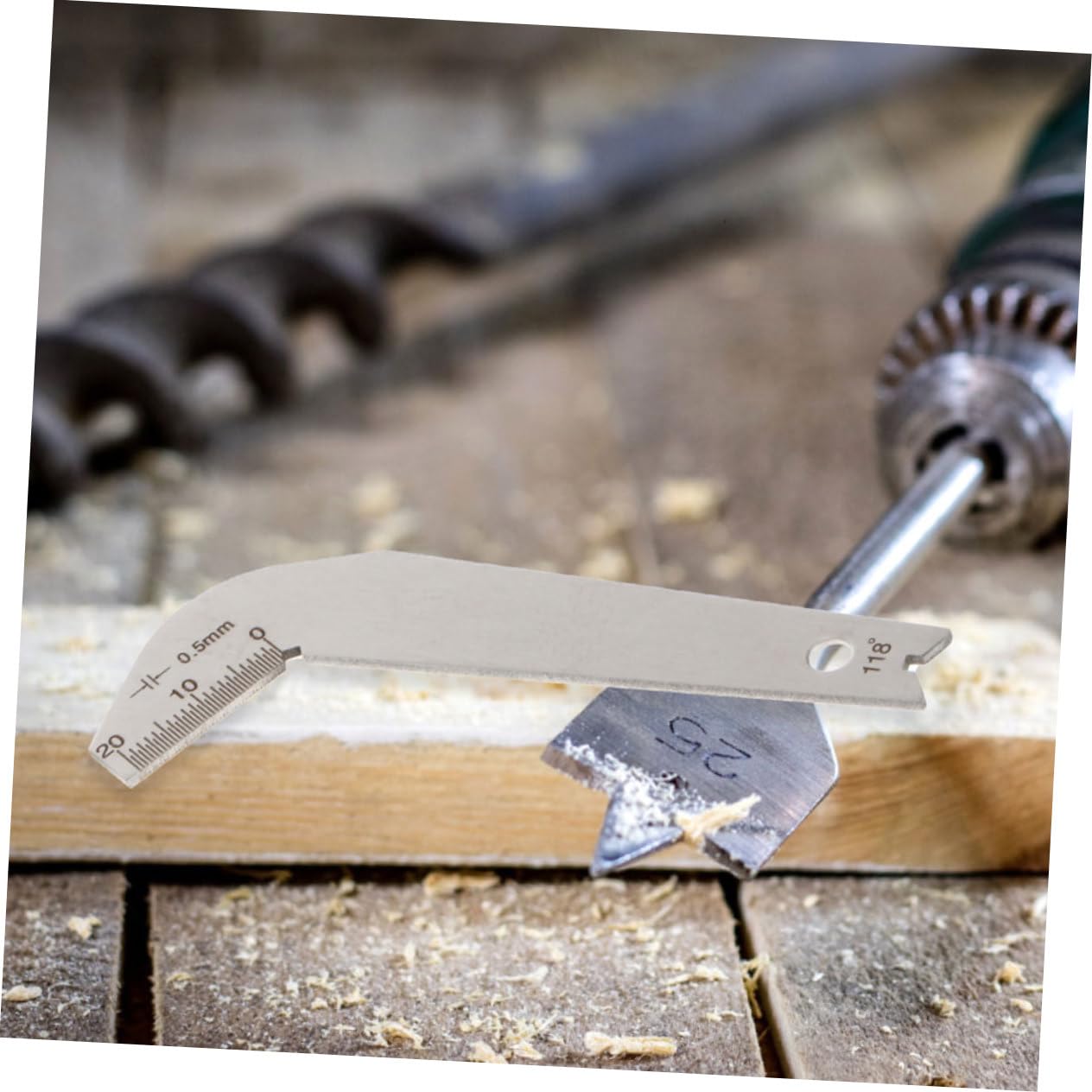 CIYODO Portable Drill Bit Angle Gauge 2pcs Stainless Steel Angle Gauge Precision Metal Measuring Tool