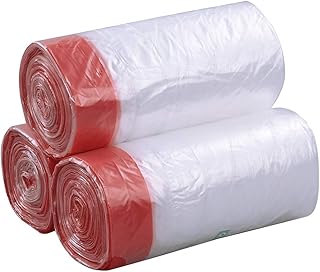 Fosly Resistenti Sacchetti Immondizia 40 Litri Trasparenti, Addensare Sacchi dell'immondizia