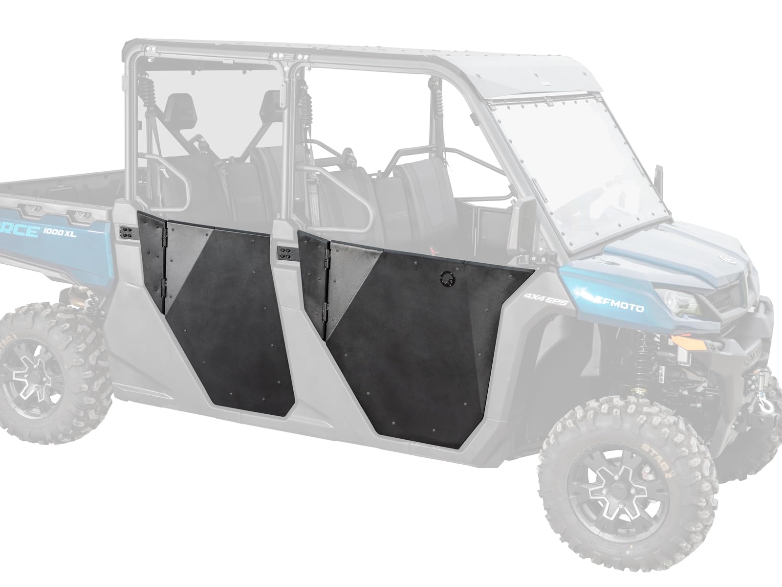 SuperATV Aluminum Doors Compatible with CFMOTO UForce 1000 XL, See Fitment, Extra Strength, Powder Coated, Scratch Resistant, Ergonomic Height for Comfort, Preassembled for Easy Install