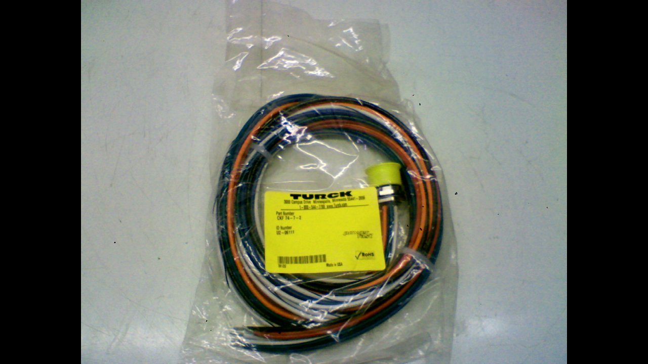 Turck Ckf 74-7-2 7-Pole Female Single Ended Straight Cable Ckf 74-7-2