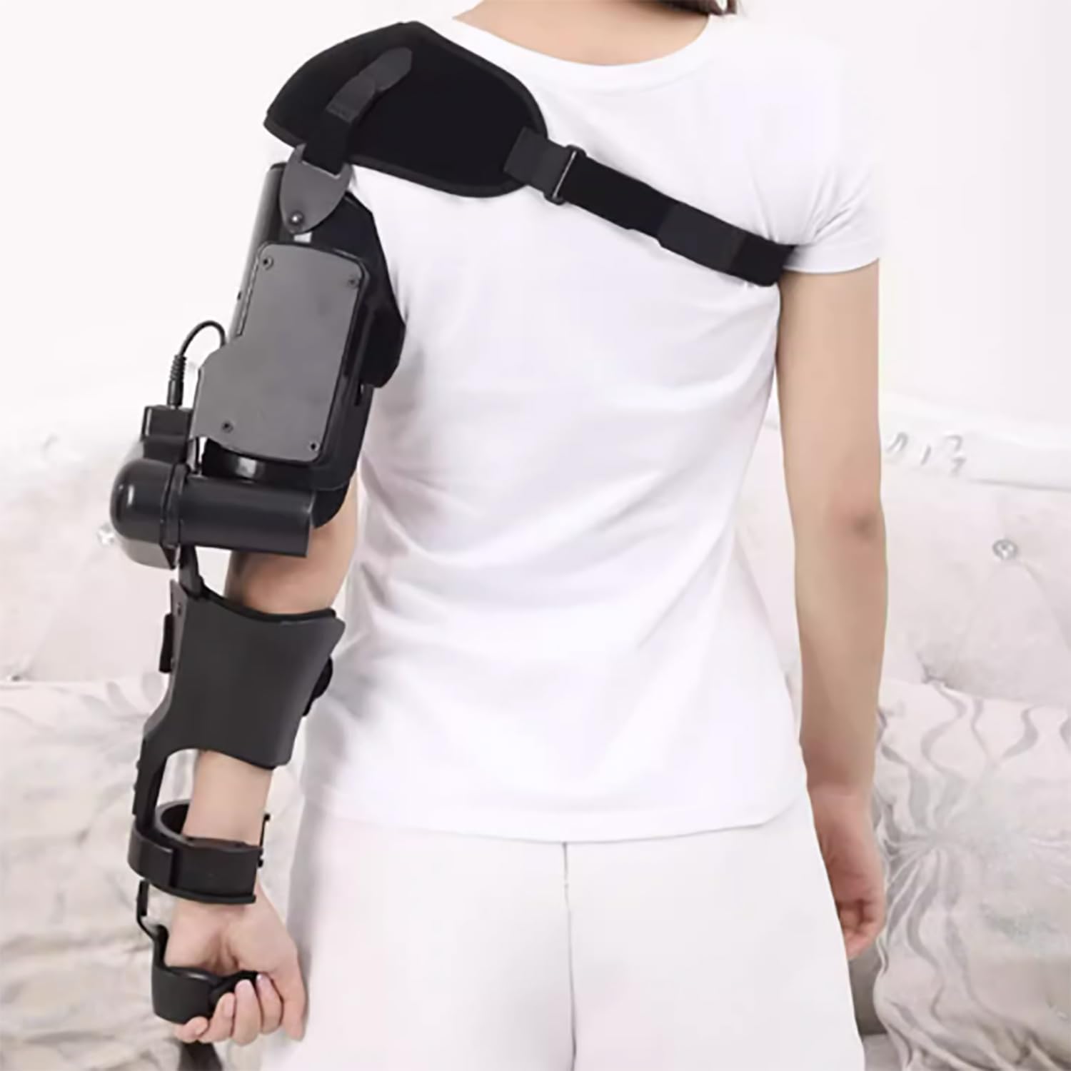 Elektryczne urządzenie do rehabilitacji stawu łokciowego, bezprzewodowe inteligentne sterowanie kluczem, precyzyjna kontrola kąta wyprostu i zgięcia (Right Arm)
