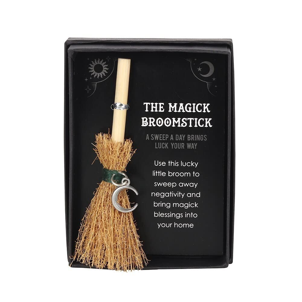 KDMD Mini Magick Broomstick - Black - Hanging Decoration