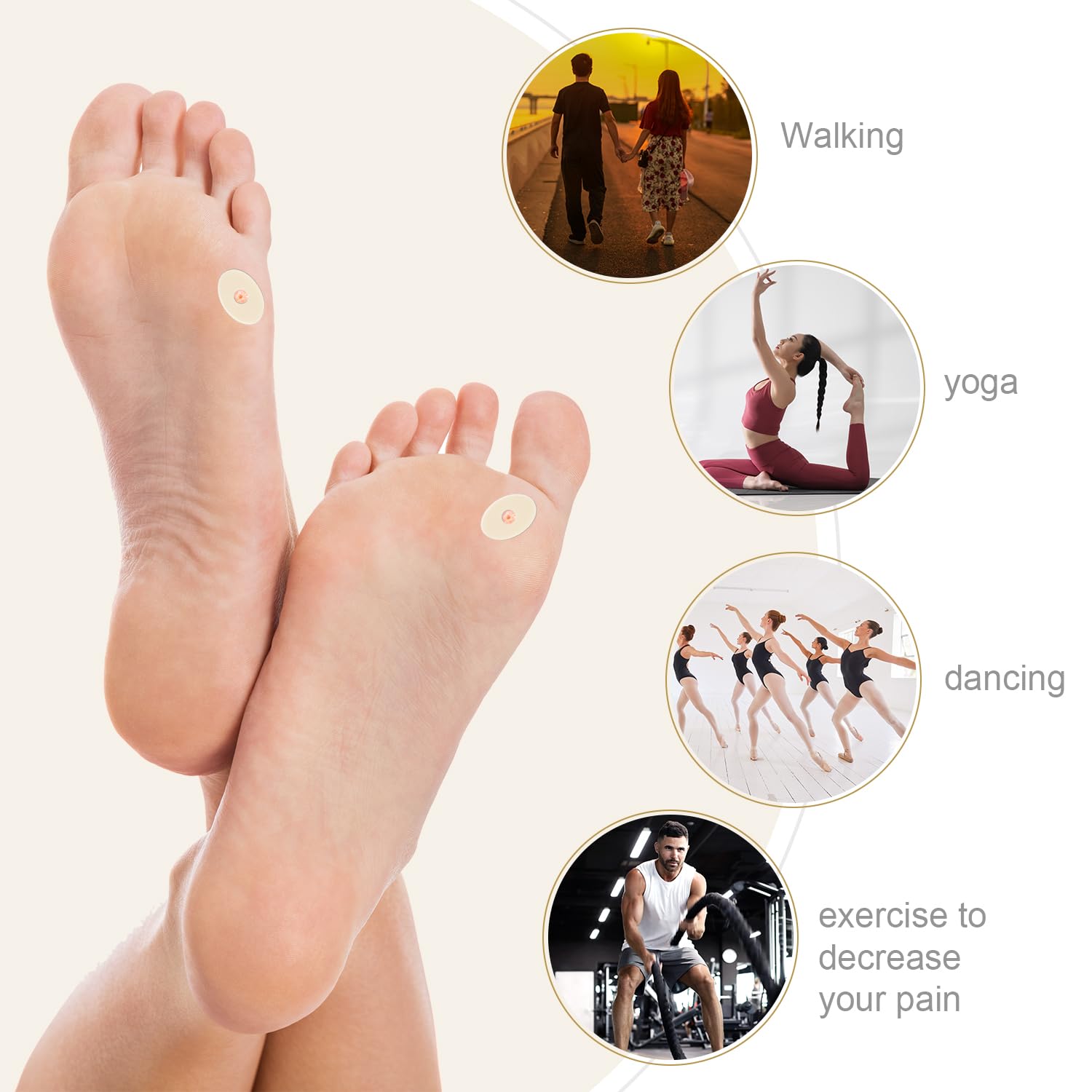 75uds Almohadillas para Callos, Cojines Callos para pies Esponja de Látex Protector de Callos Autoadhesivas Corn Pad para Hombres y Mujeres Dedos de Los Pies (Ovalado Pequeño)