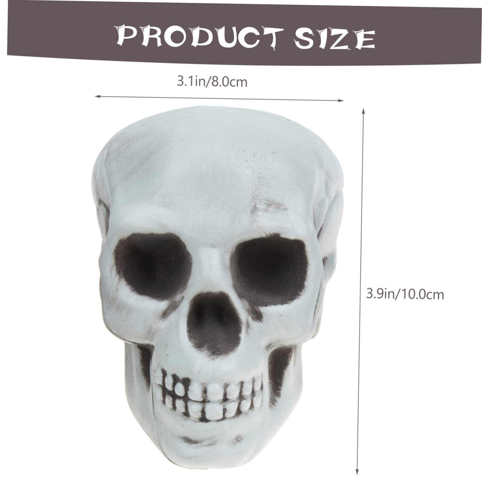 TOPBATHY 32 Piezas Esqueleto De Halloween Decoración De Estatua De Esqueleto Cráneo Divertido Esqueleto Estatuilla Estatua Accesorios De Calavera De Miedo Calaveras Falsas El Plastico