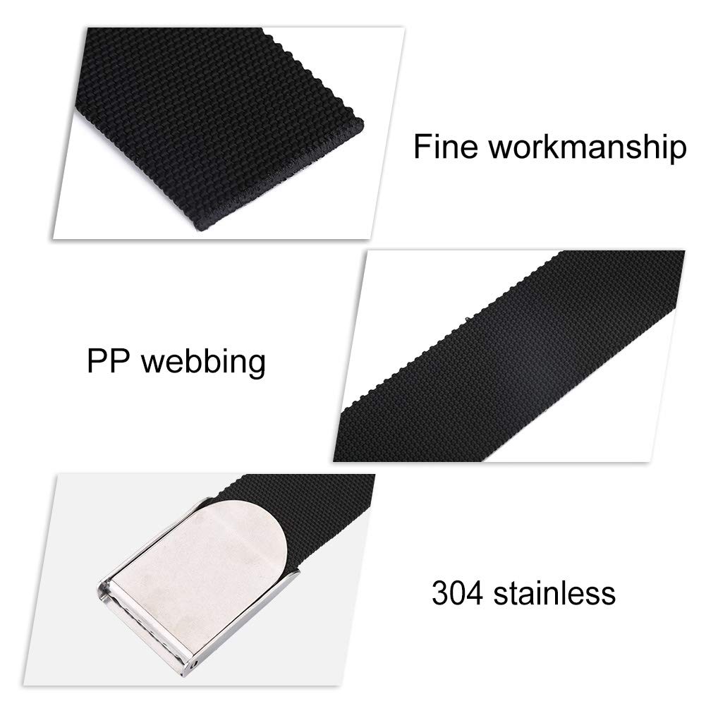 Alomejor Ceinture de poids pour la plongée en acier inoxydable avec boucle de plongée sous-marine