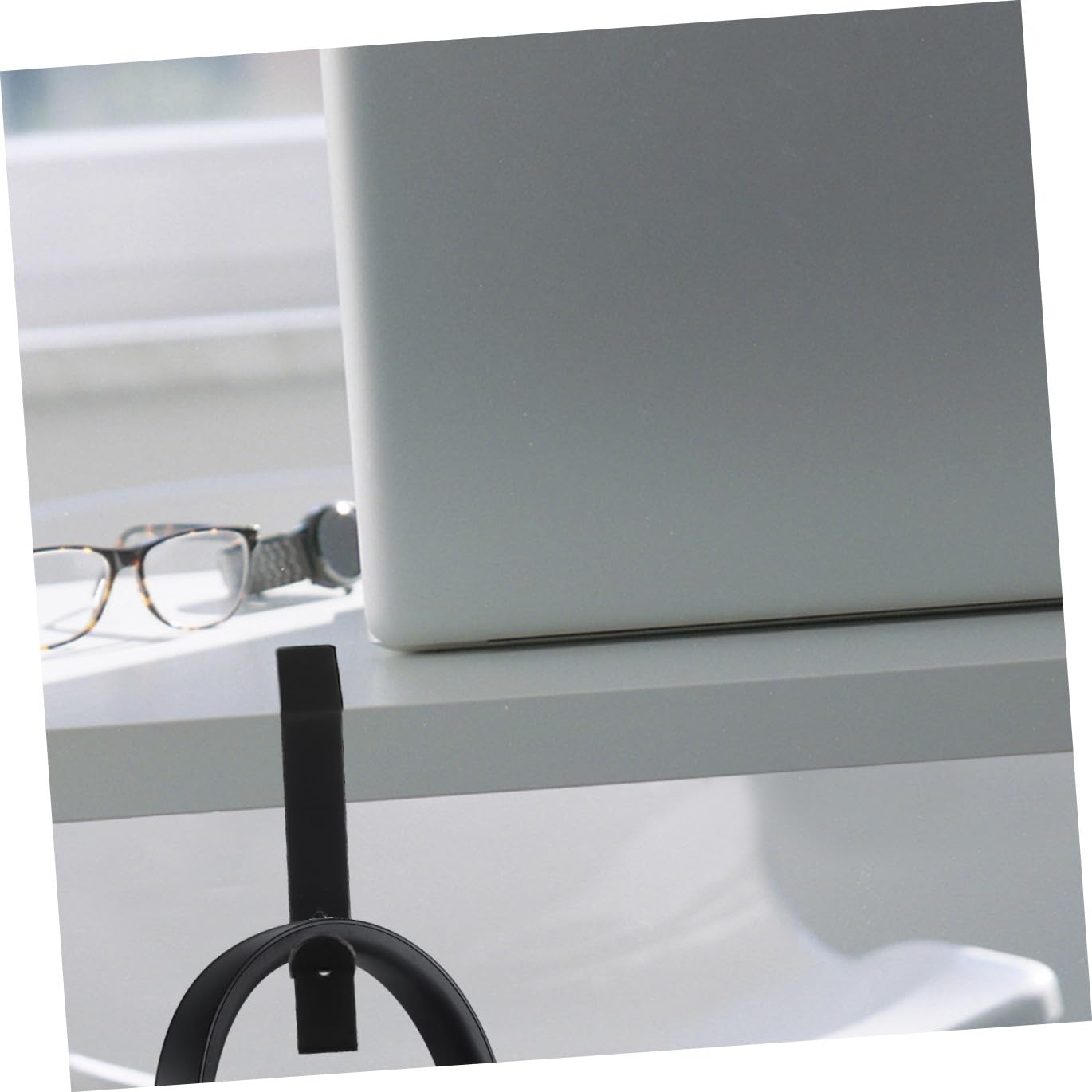 UKCOCO 3piezas Soporte para Auriculares De Hierro Organizador De Auriculares De Pared De Escritorio Diseño Montado Pared para Hogar y Oficina Negro