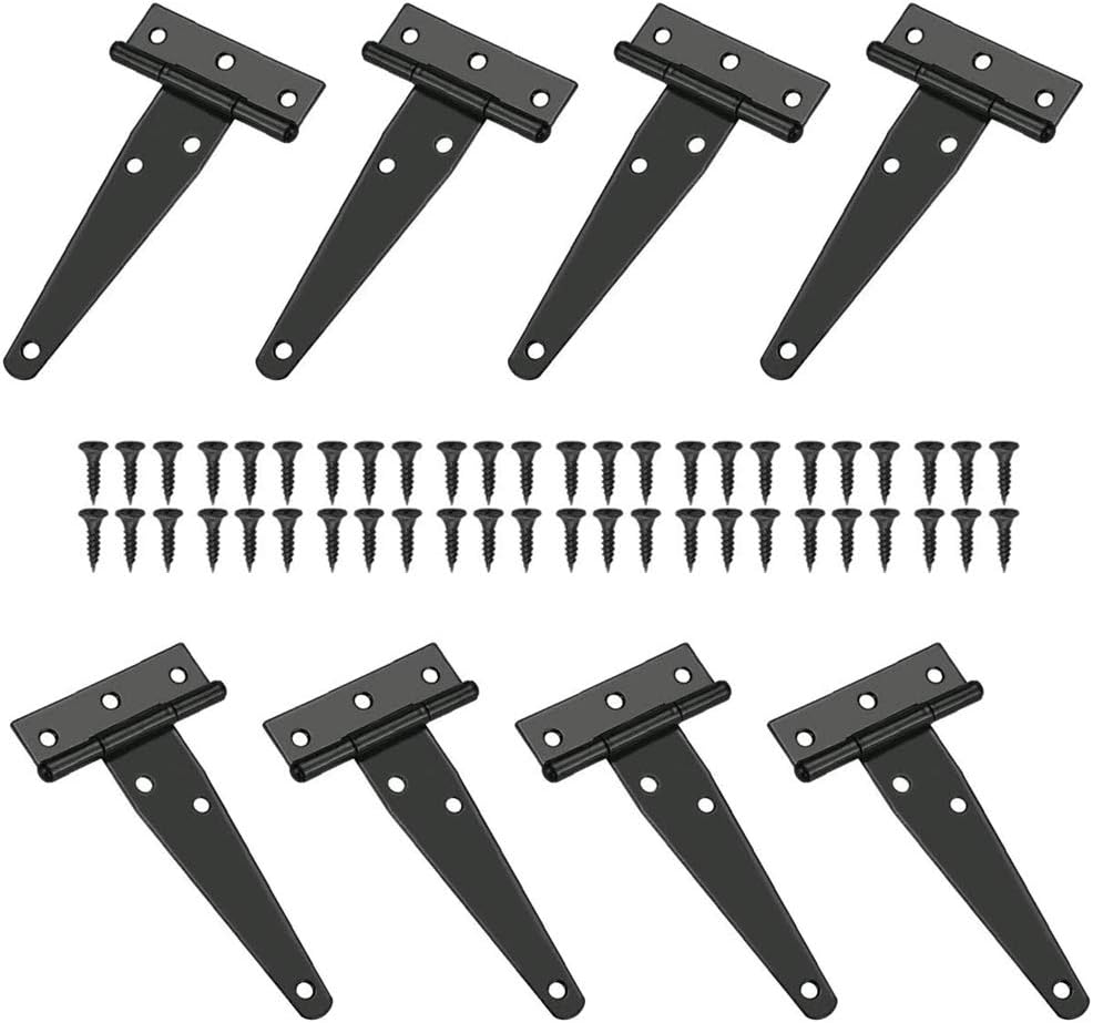 Paire Robuste T Charnière Armoire Porte Tee Charnière Argent 8 Pouces