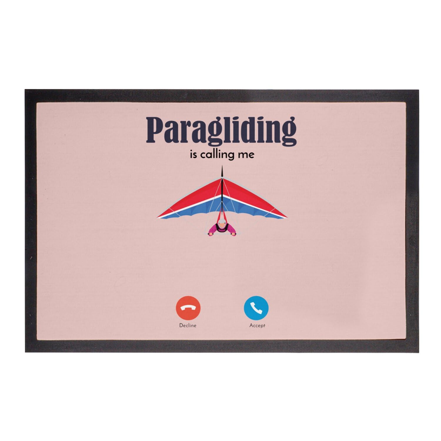 Paillasson rose Paragliding outdoor pour accueillir les passionnés de vol libre