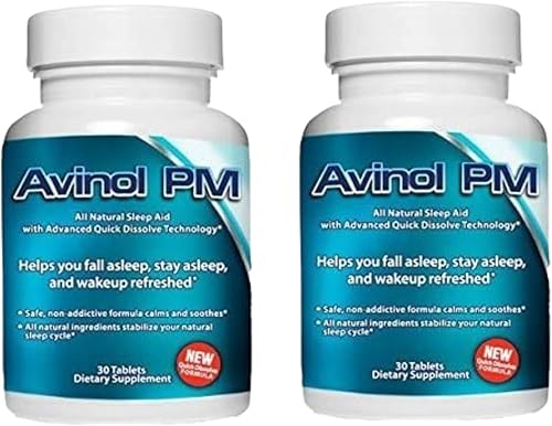 Quick Dissolve - Ayuda natural para dormir - Fórmula de hierbas - Paquete de 2 (60 unidades)