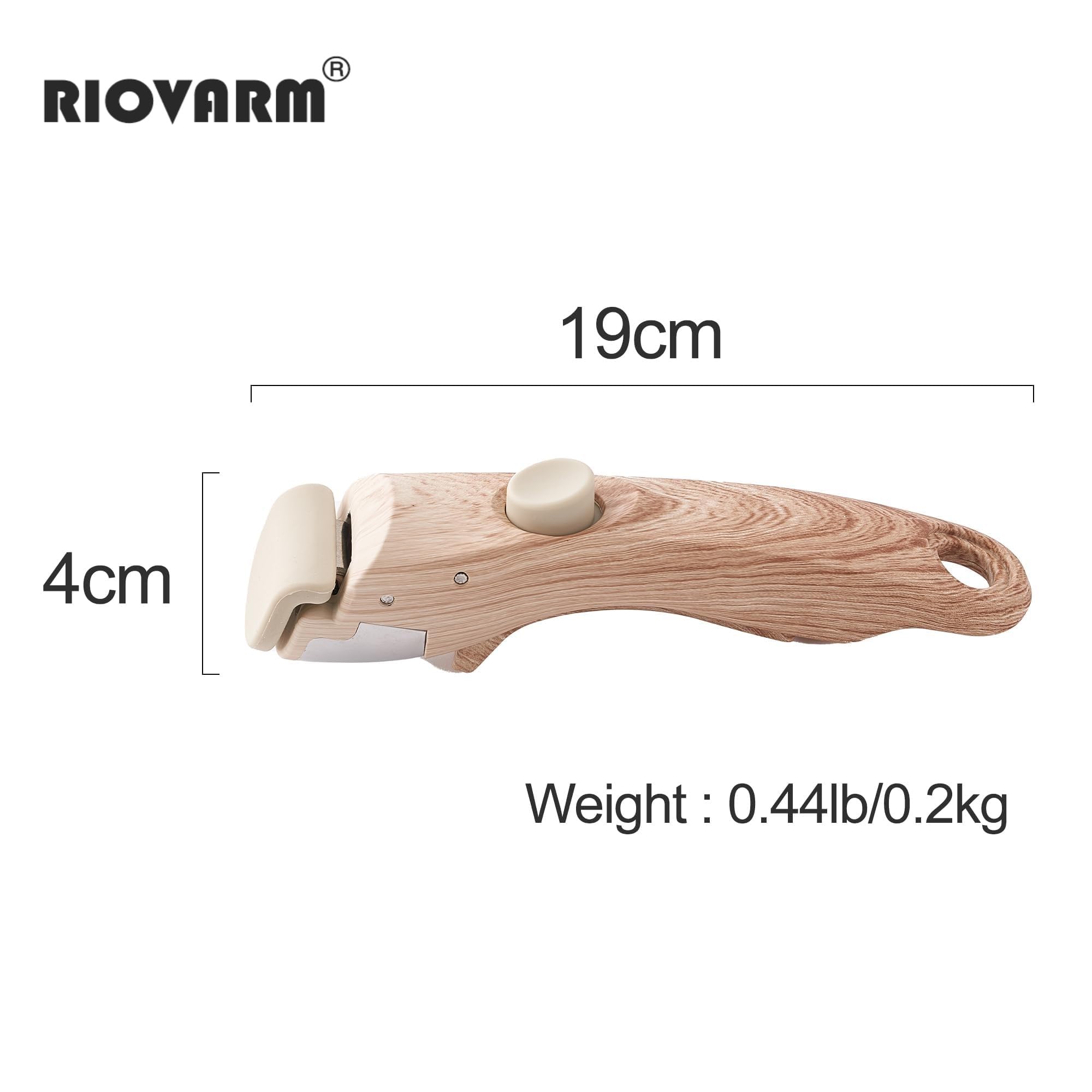 RIOVARM Removable Handle for Frying Pan Detachable Handle for Stackable Cookware Set Bakelite Handle with Wood Grain - Image 2