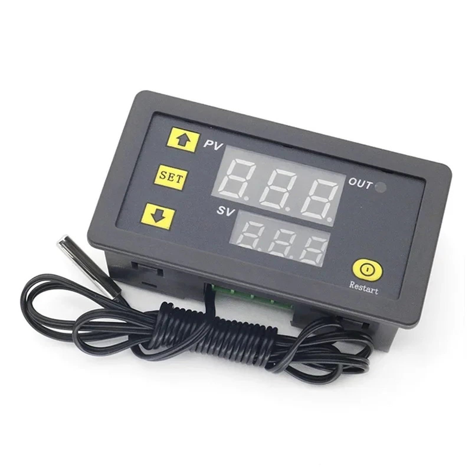 W3230 Mini regolatore di temperatura digitale 12V 24V 220V termostato regolatore riscaldamento raffreddamento controllo termoregolatore con sensore(DC 12V)