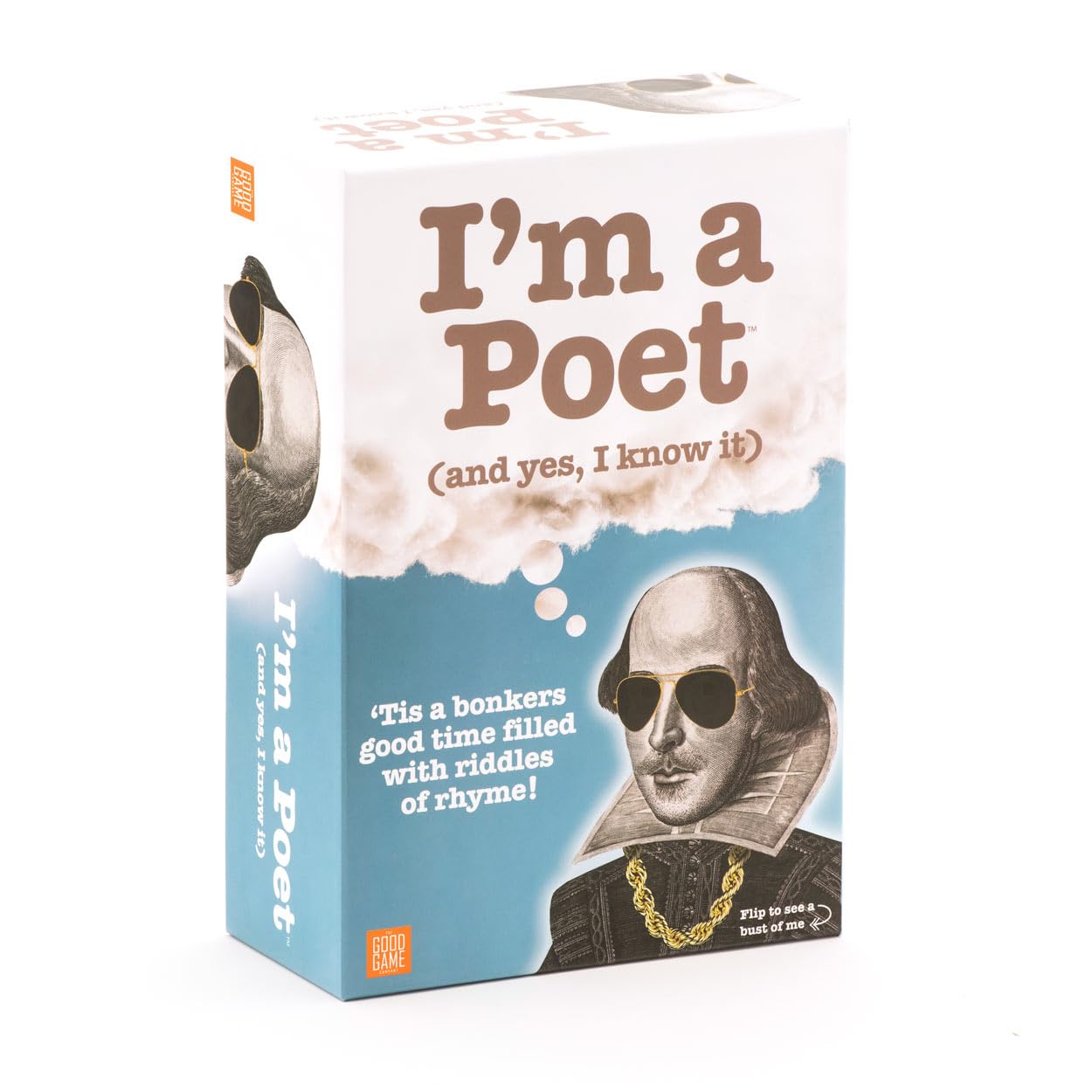 I'm a Poet, The Funny Riddle Solving Game, Guess The Rhyming Phrase, Card Game for Family Game Night and Large Groups, 3+ Players Ages 12+