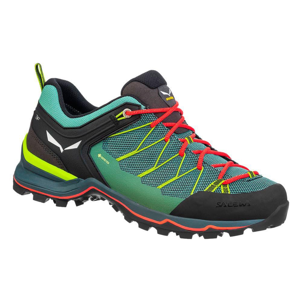 Salewa Mountain Trainer Lite GTX Shoe - Women's Feld Green/Fluo Coral 8